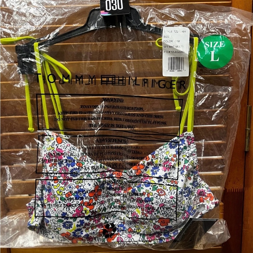 Tommy Hilfiger Neon Yellow Bikini Top